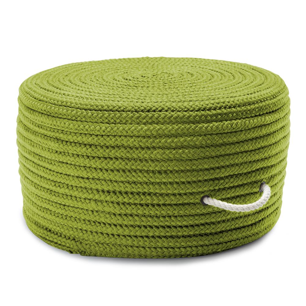 Colonial Mills H271P020X011 Simply Home Solid Pouf Bright Green 20"x20"x11"